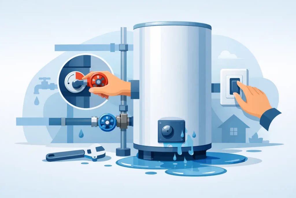 How to Shut Off a Leaking Water Heater