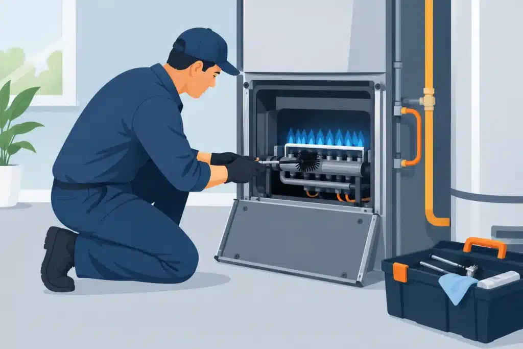 Heater Burner Cleaning: When to Call a Pro